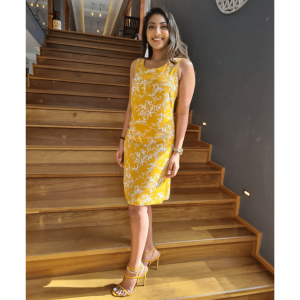 MUSTARD SHIFT DRESS